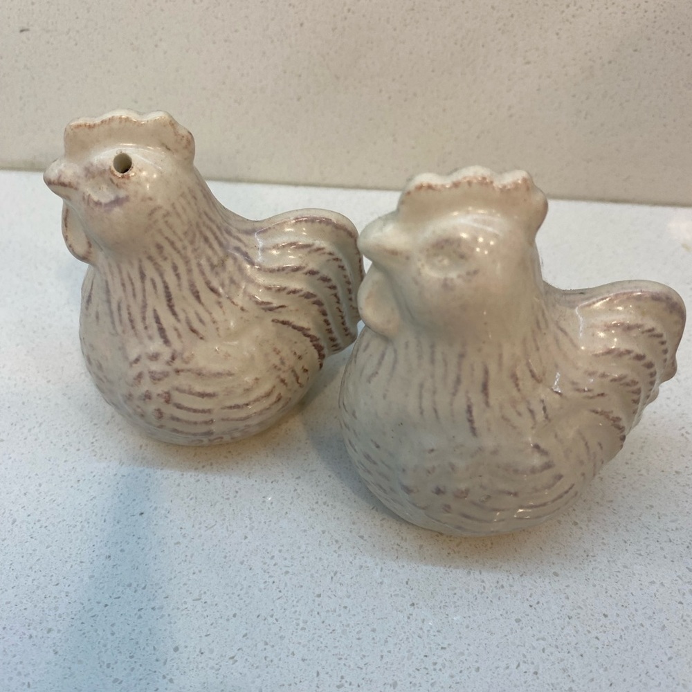 Ceramic Chicken Salt and Pepper Shakers